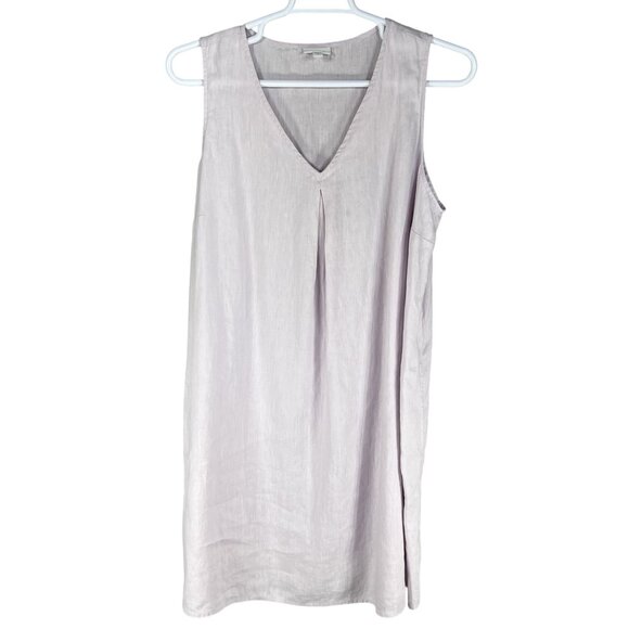 J. Jill Love Linen Women XL Lavender Sleeveless Shift Dress Minimalist Lagenlook - Picture 7 of 14